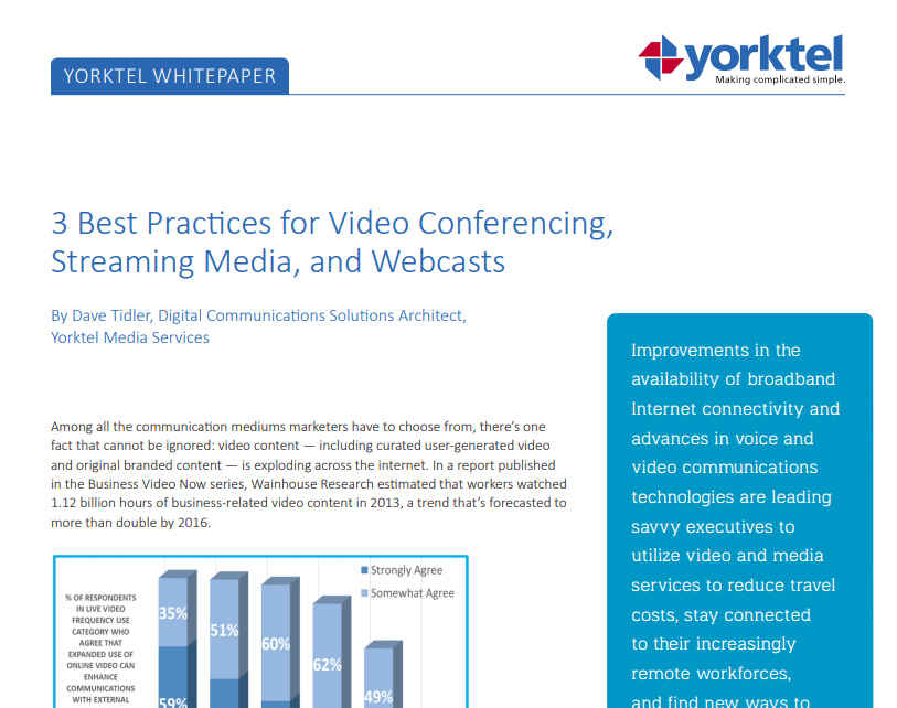 Best practices for video conferencing
